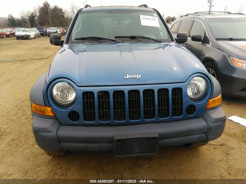 2006 Jeep Liberty Sport VIN: 1J4GL48K86W181612 Lot: 35493257