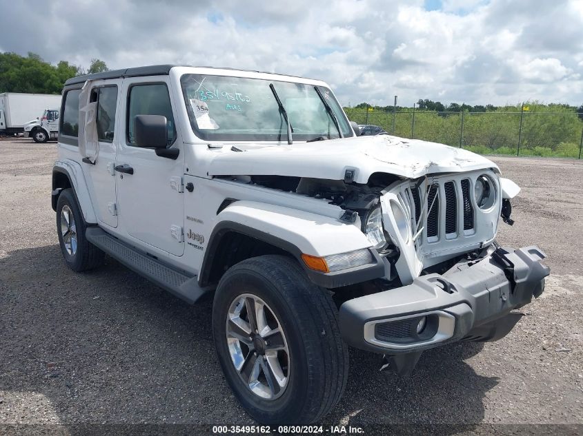 2018 Jeep Wrangler Unlimited Sahara 4X4 VIN: 1C4HJXEN2JW295808 Lot: 35495162