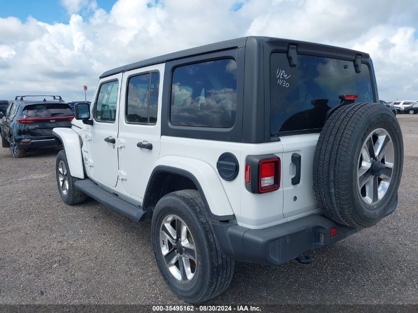 2018 Jeep Wrangler Unlimited Sahara 4X4 VIN: 1C4HJXEN2JW295808 Lot: 35495162