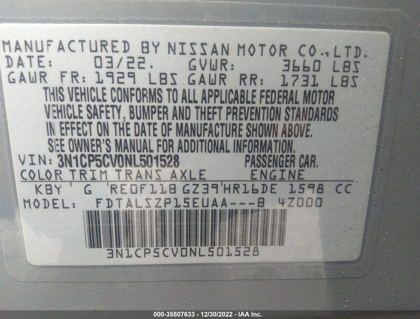 3N1CP5CV0NL501528