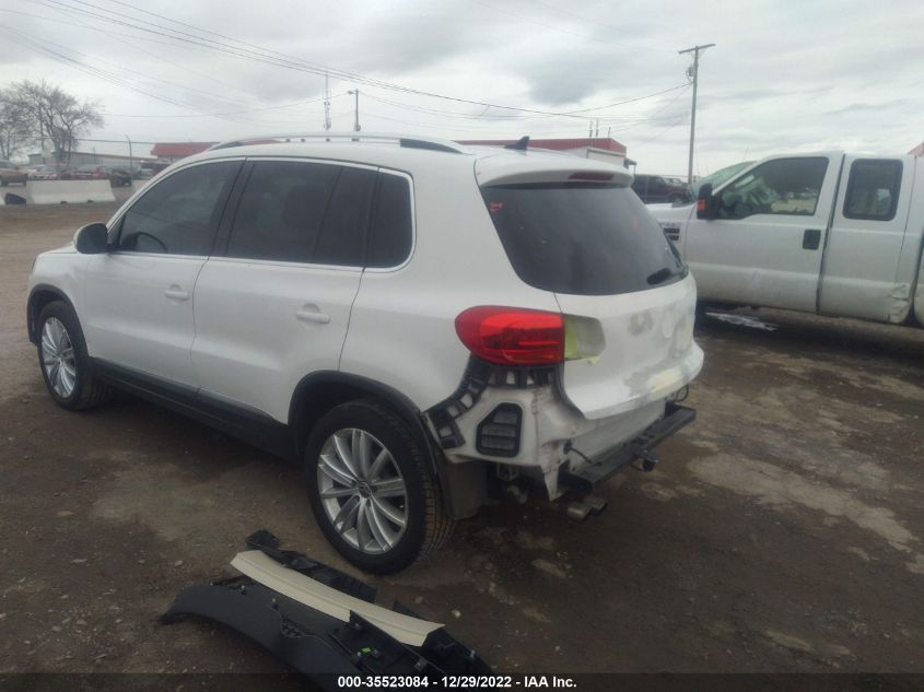 2013 Volkswagen Tiguan Se VIN: WVGBV3AX6DW562376 Lot: 35523084