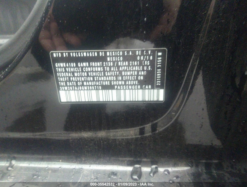 3VW267AJ8GM399719