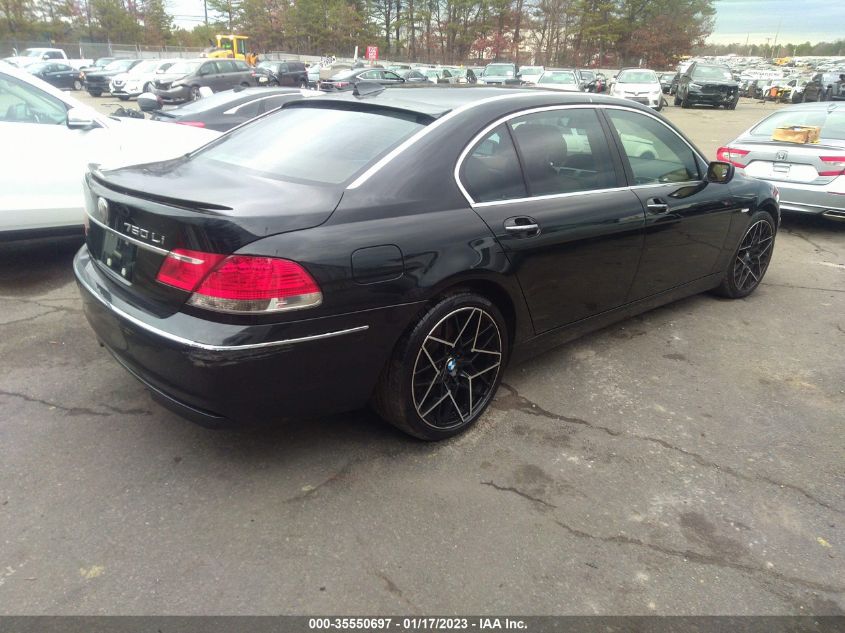 2006 BMW 750Li VIN: WBAHN83526DT64784 Lot: 35550697