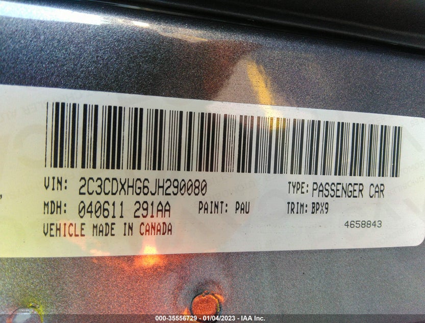 2C3CDXHG6JH290080