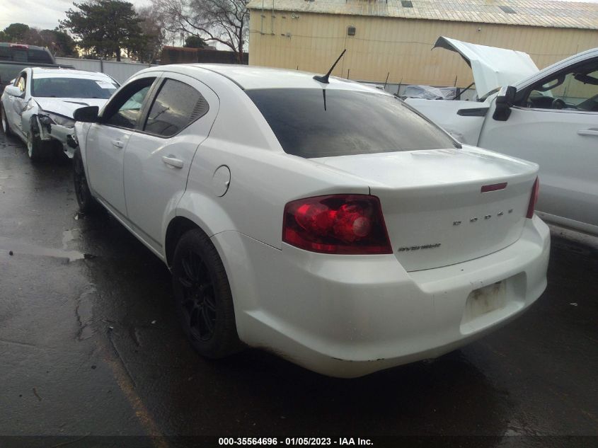 2014 Dodge Avenger Se VIN: 1C3CDZAB2EN196026 Lot: 35564696