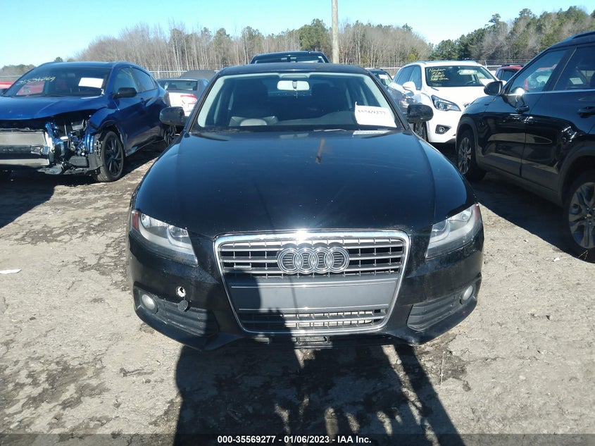 2011 AUDI A4 2.0T PREMIUM VIN: WAUBFAFL6BN006001