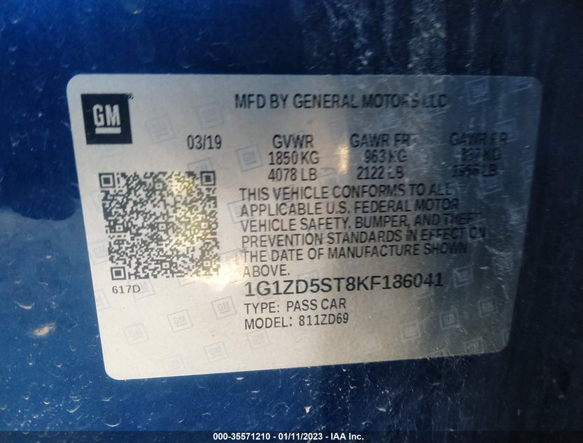 1G1ZD5ST8KF186041