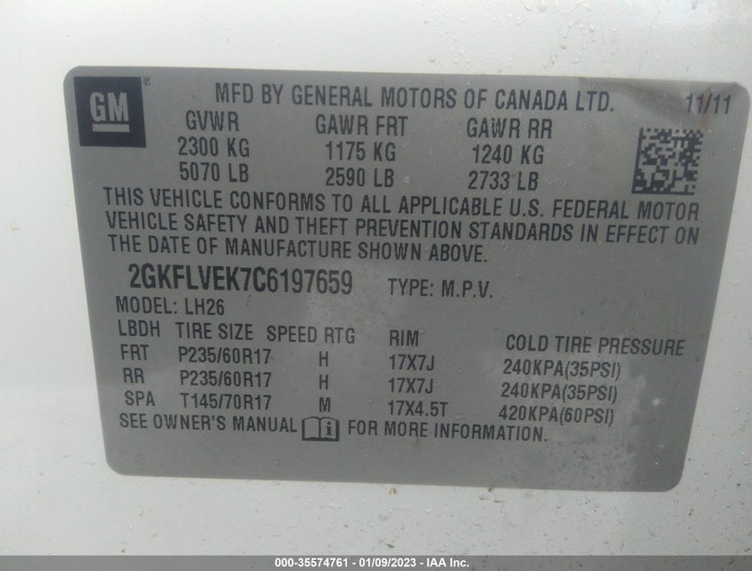 2GKFLVEK7C6197659