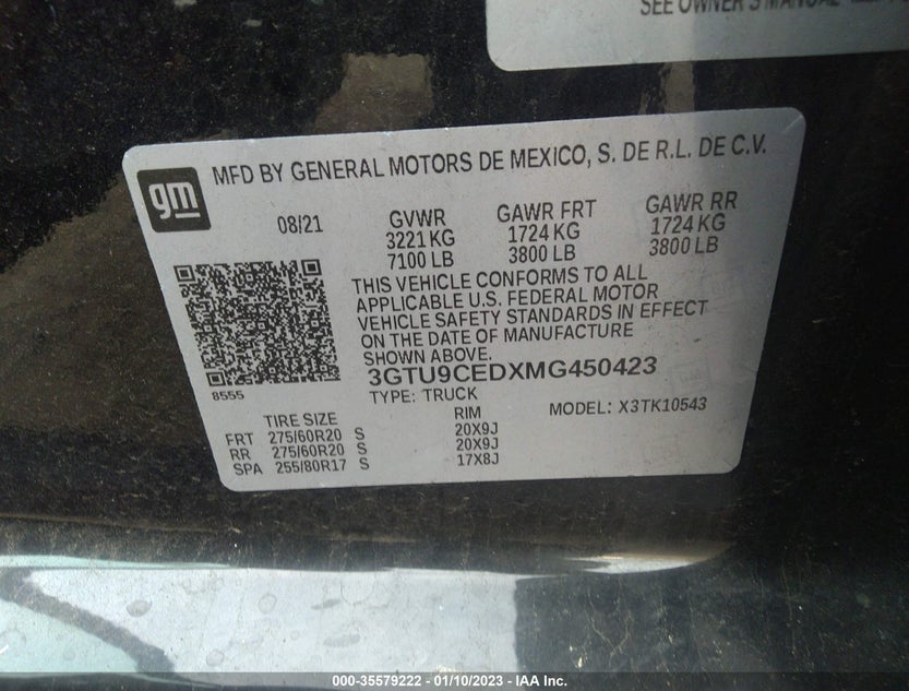 3GTU9CEDXMG450423