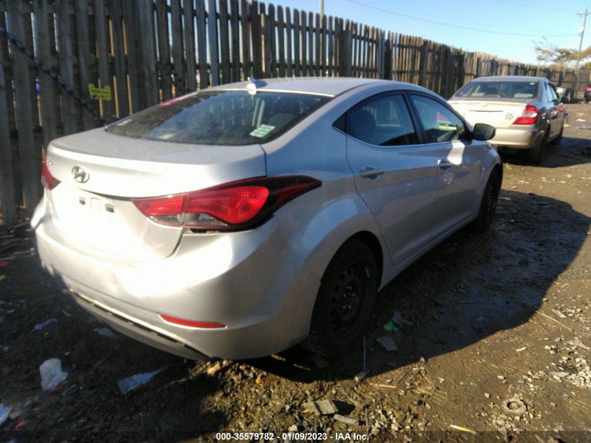 5NPDH4AE2GH676152 2016 Hyundai Elantra Value Edition