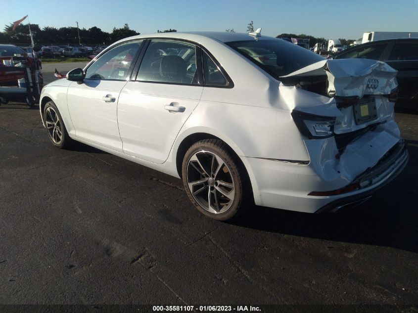 2019 Audi A4 40 Premium/40 Titanium Premium VIN: WAUGMAF46KN012434 Lot: 35581107