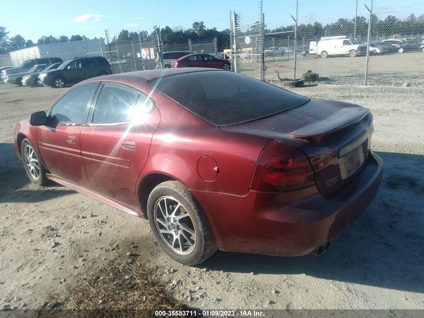 2004 Pontiac Grand Prix Gtp VIN: 2G2WR524341230885 Lot: 43150992