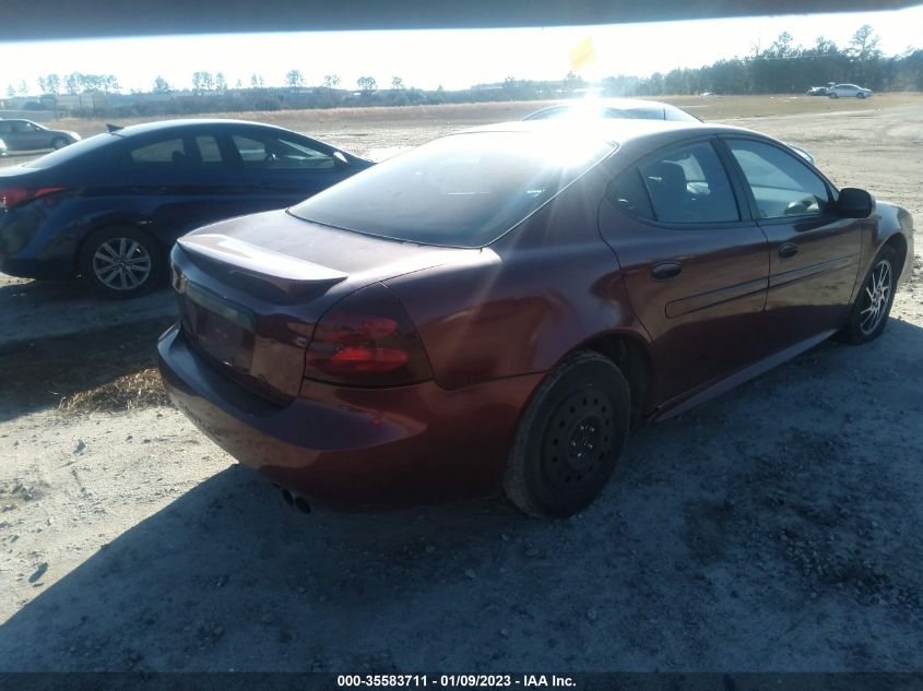 2004 Pontiac Grand Prix Gtp VIN: 2G2WR524341230885 Lot: 43150992