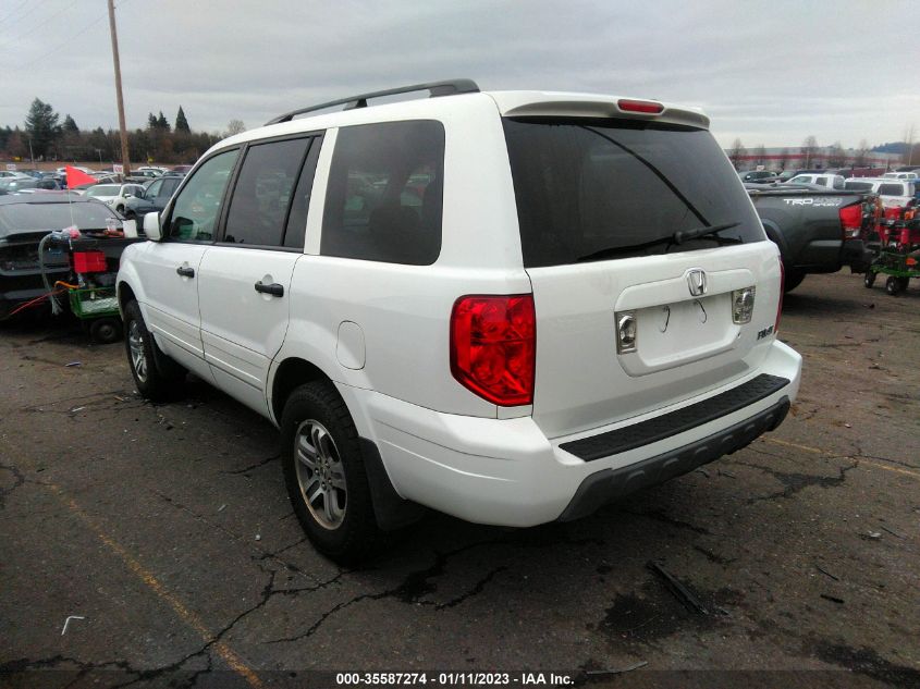 2003 Honda Pilot Ex-L VIN: 2HKYF18543H618517 Lot: 35587274