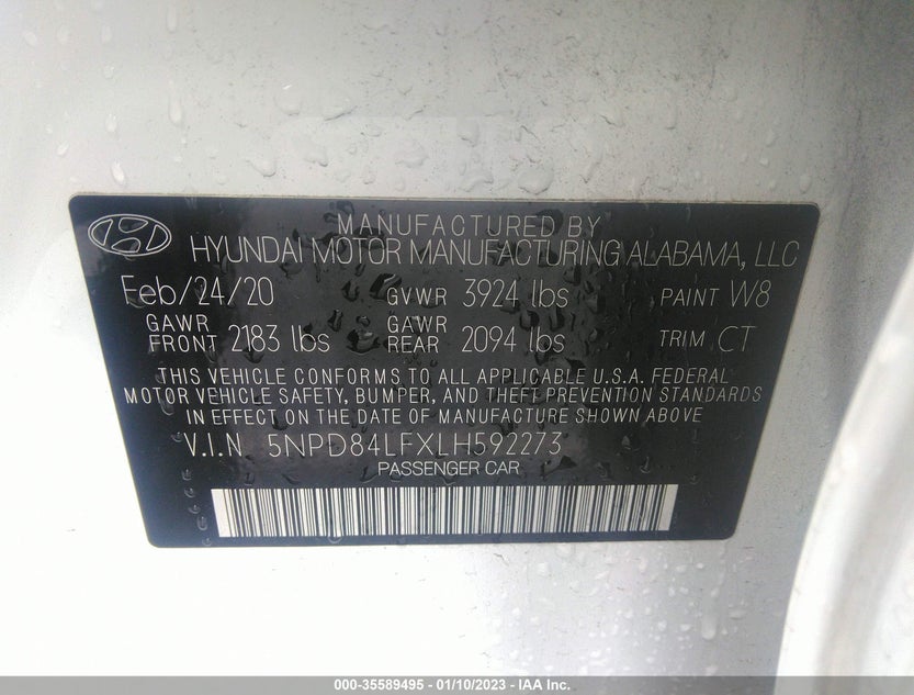 5NPD84LFXLH592273