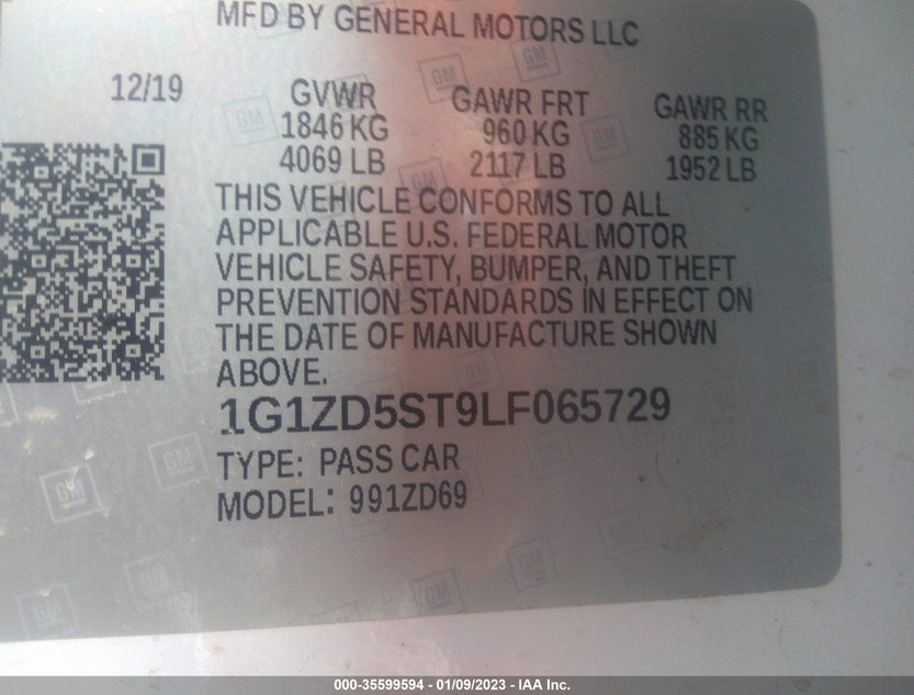 1G1ZD5ST9LF065729