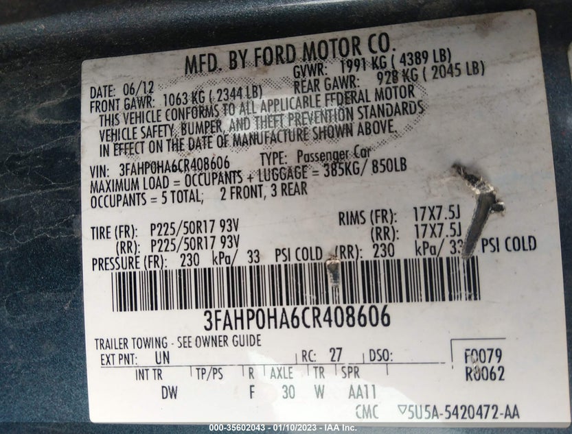 3FAHP0HA6CR408606