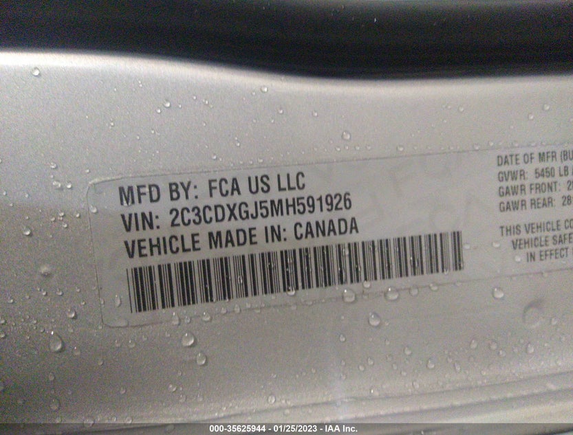 2C3CDXGJ5MH591926