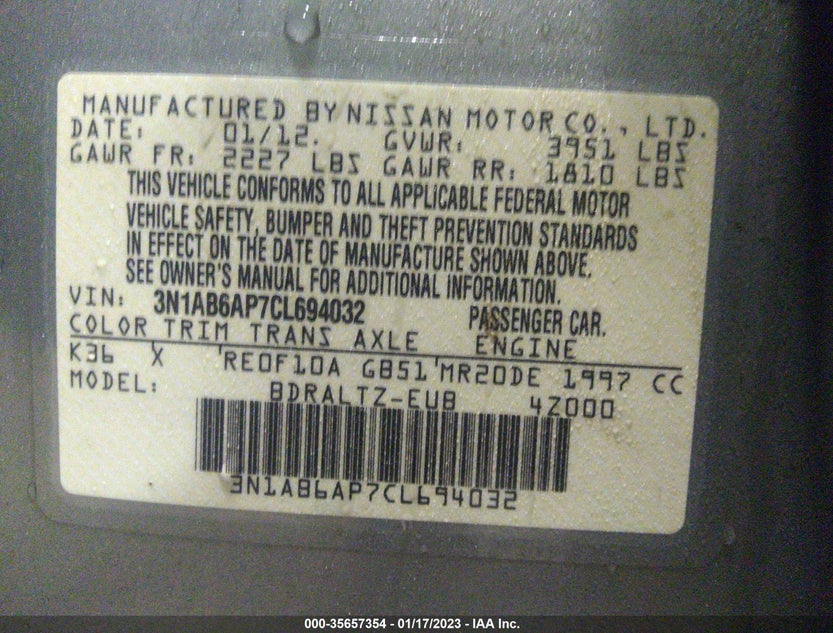 3N1AB6AP7CL694032