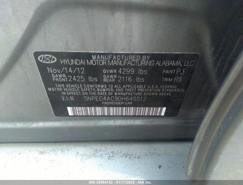 5NPEC4AC9DH645512