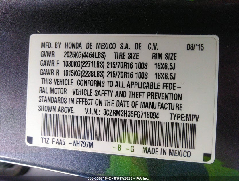 3CZRM3H35FG716094
