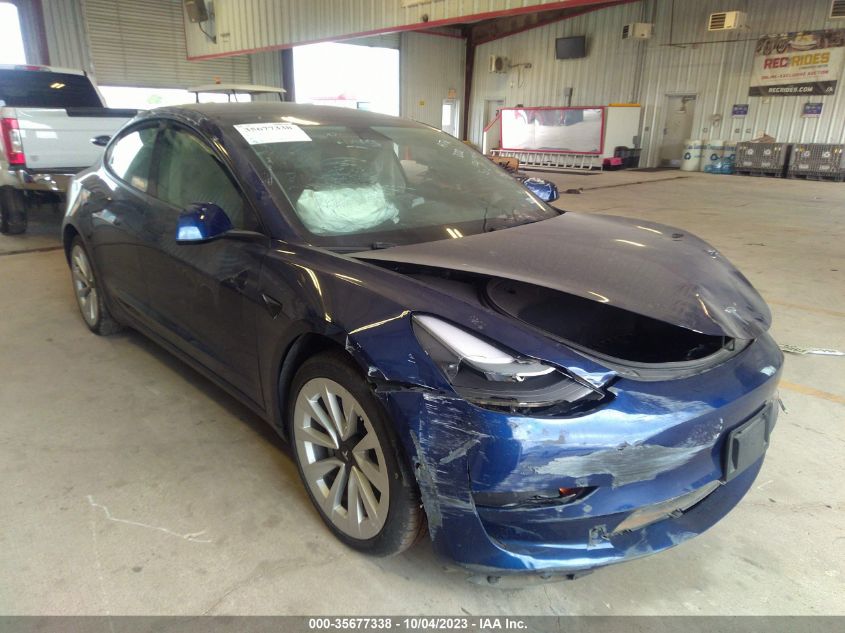 2022 Tesla Model 3 Long Range Dual Motor All-Wheel Drive VIN: 5YJ3E1EB5NF265925 Lot: 35677338