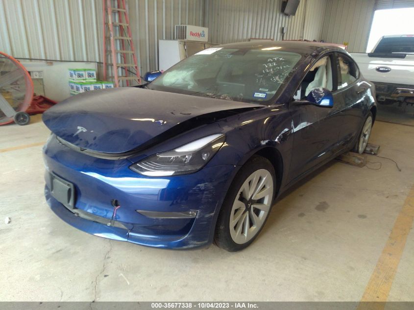 2022 Tesla Model 3 Long Range Dual Motor All-Wheel Drive VIN: 5YJ3E1EB5NF265925 Lot: 35677338