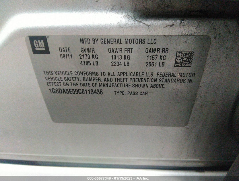 1G6DA5E59C0113436