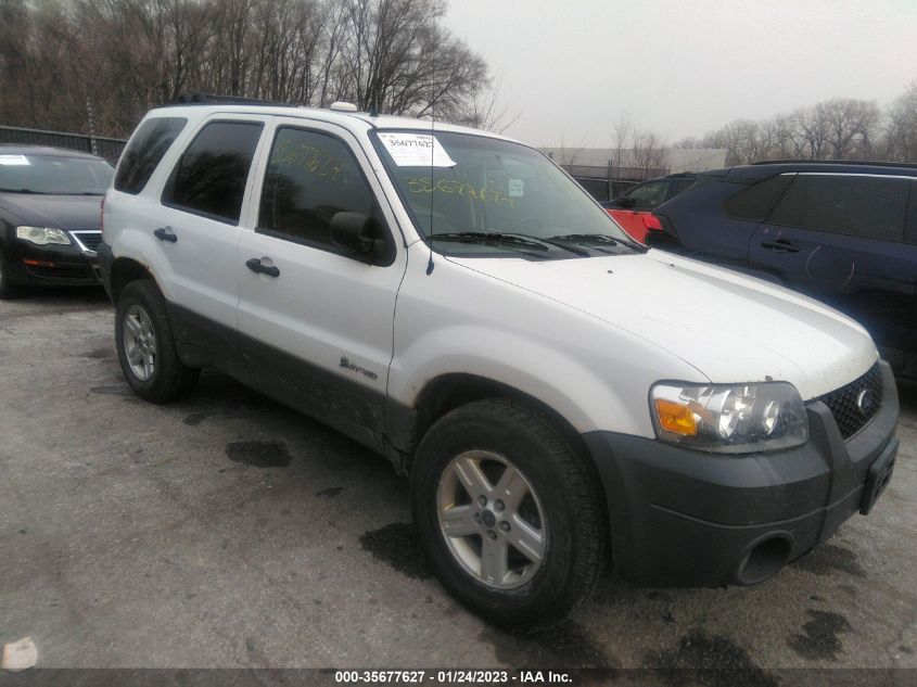 2006 Ford Escape Hybrid VIN: 1FMCU96H56KD13380 Lot: 35677627