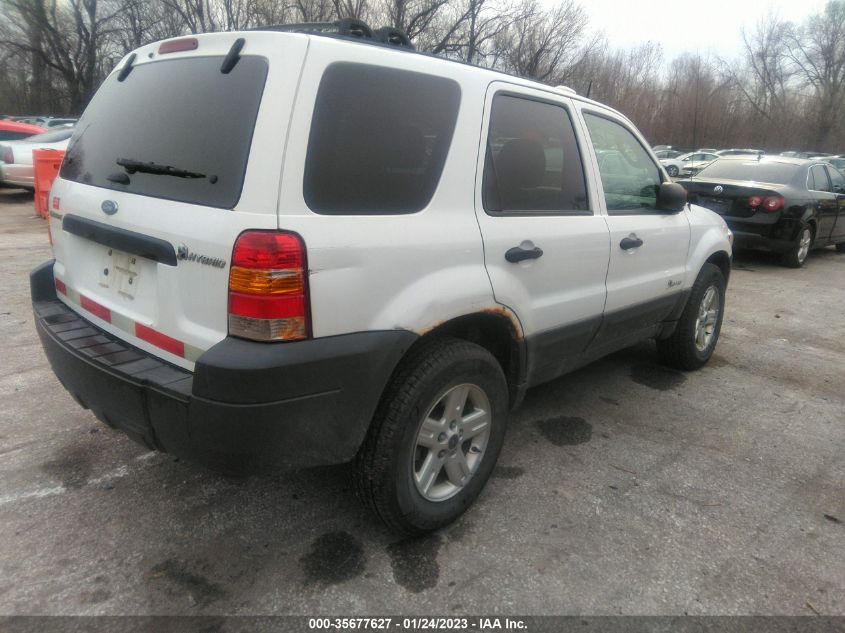 2006 Ford Escape Hybrid VIN: 1FMCU96H56KD13380 Lot: 35677627