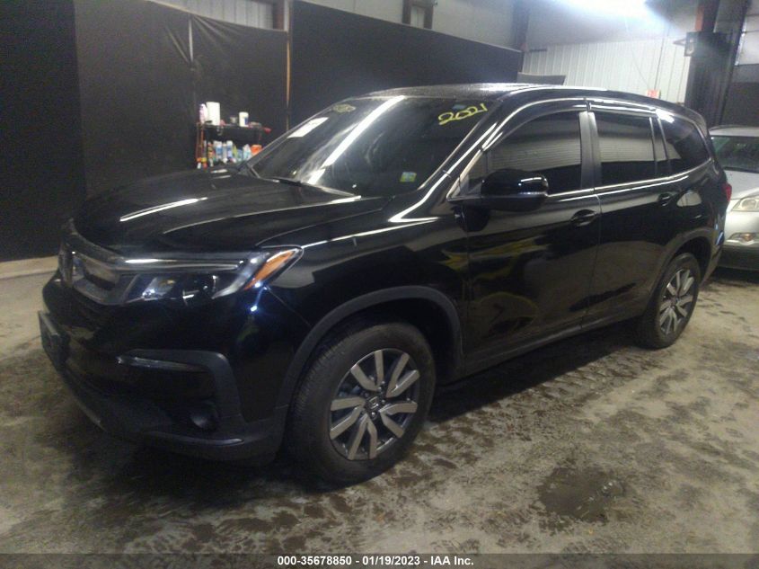 2021 Honda Pilot Awd Ex-L VIN: 5FNYF6H59MB070169 Lot: 35678850