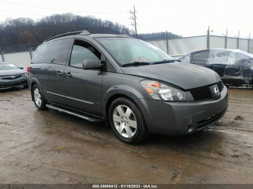 2005 Nissan Quest 3.5 Se VIN: 5N1BV28U85N113486 Lot: 40875290