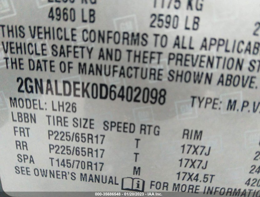 2GNALDEK0D6402098