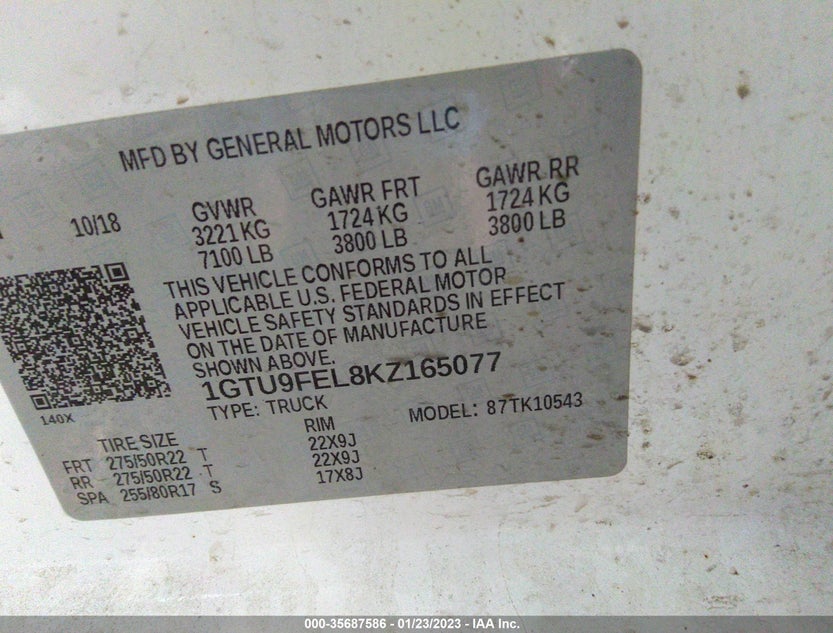 1GTU9FEL8KZ165077