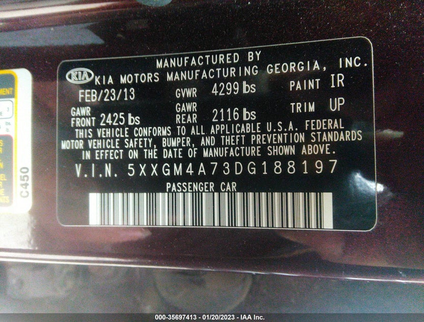 5XXGM4A73DG188197