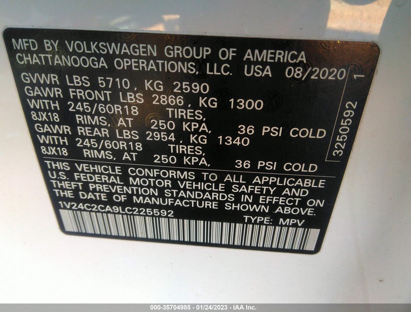1V24C2CA9LC225592