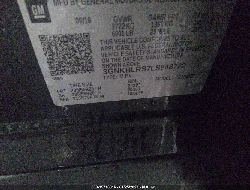 3GNKBLRS7LS548722