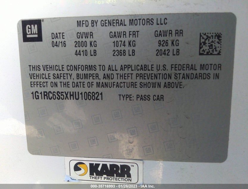 1G1RC6S5XHU106821