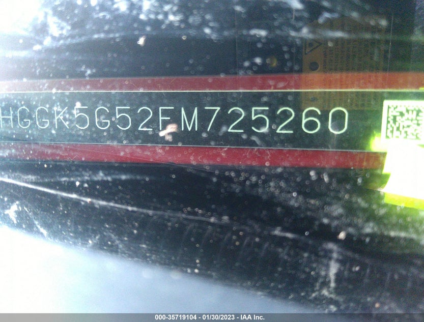 3HGGK5G52FM725260