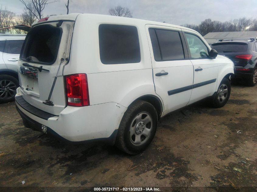 2012 Honda Pilot Lx VIN: 5FNYF4H2XCB007073 Lot: 35721717