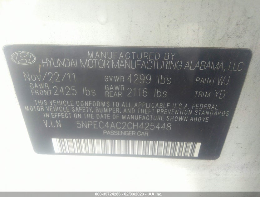 5NPEC4AC2CH425448