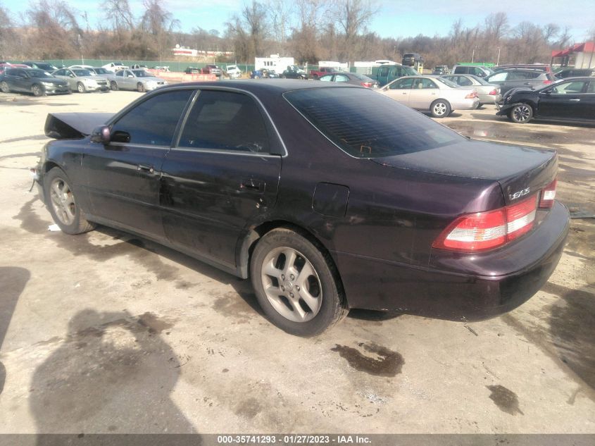 2001 Lexus Es 300 Base (A4) VIN: JT8BF28GX10324206 Lot: 35741293