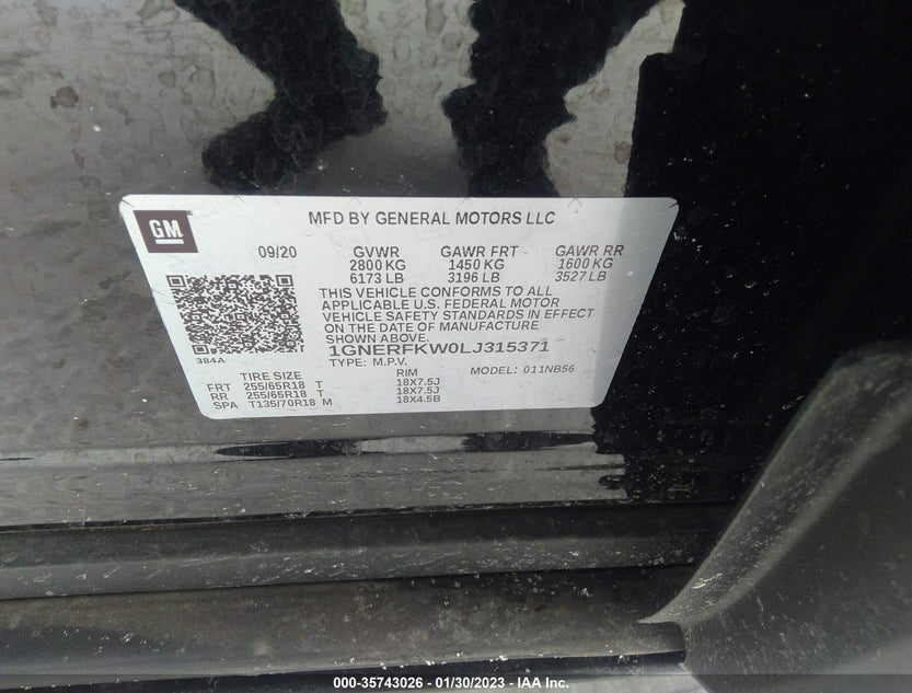 1GNERFKW0LJ315371