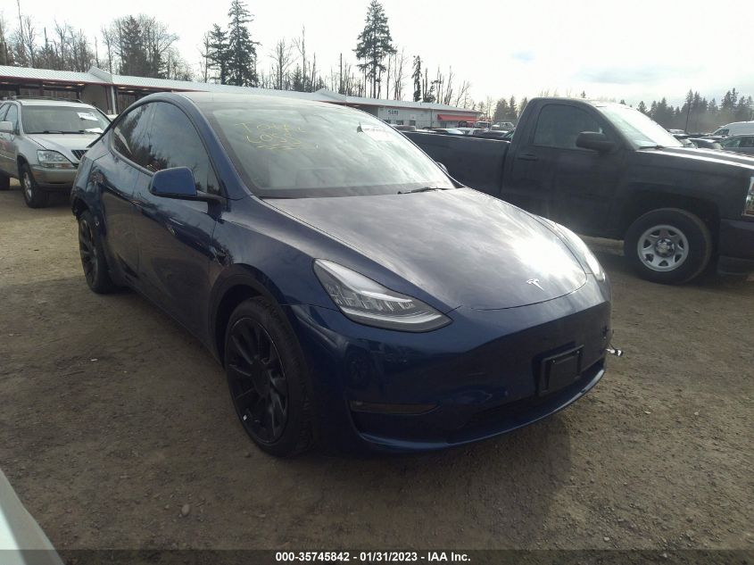 2021 Tesla Model Y Long Range Dual Motor All-Wheel Drive VIN: 5YJYGDEE4MF216354 Lot: 35745842