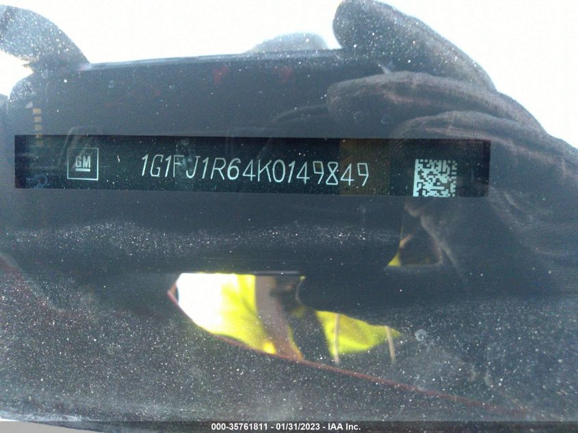 2019 Chevrolet Camaro Zl1 VIN: 1G1FJ1R64K0149849 Lot: 35761811