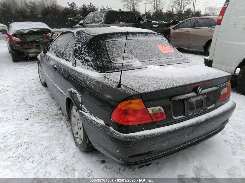 2001 BMW 3 Series 325Ci VIN: WBABS33471JY58108 Lot: 35767387