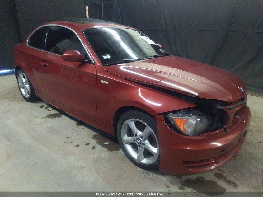 2008 BMW 1 Series 128I VIN: WBAUP73548VF08189 Lot: 35769721