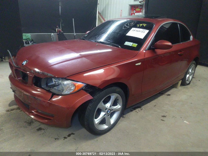 2008 BMW 1 Series 128I VIN: WBAUP73548VF08189 Lot: 35769721