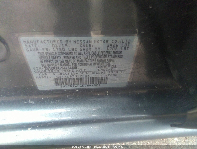 3N1CN7AP6KL844801