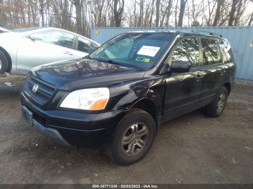 2003 Honda Pilot Ex-L VIN: 2HKYF18573H574562 Lot: 35771330